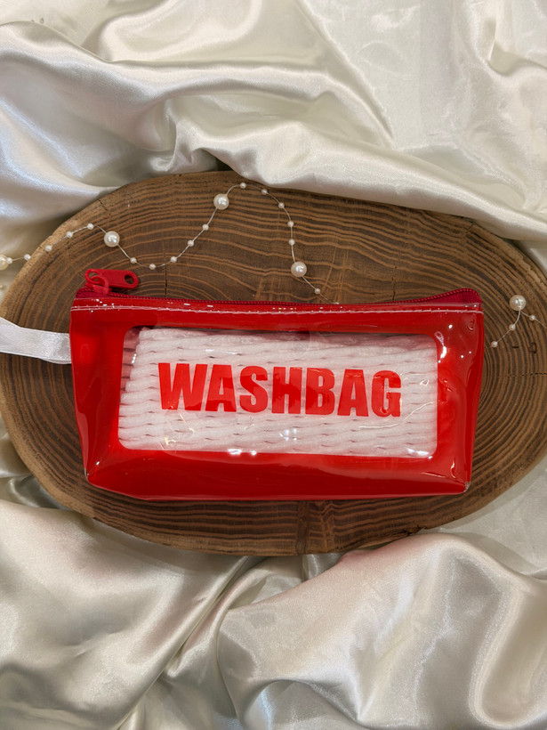 کیف لوازم ارایش طرح واش بگ(wash bag)