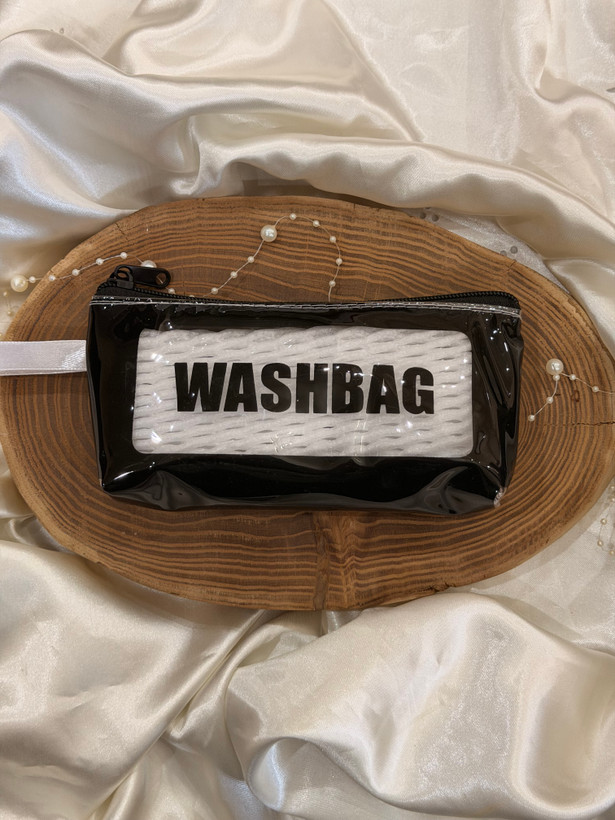 کیف لوازم ارایش طرح واش بگ(wash bag)